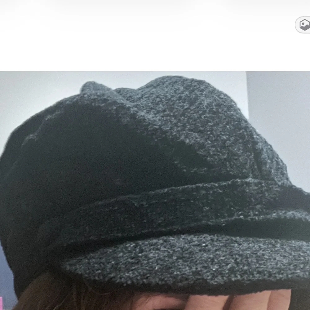 Vintage Charter Club Wool Blend Newsboy Cap in  black- Classic Women's Hat cadet